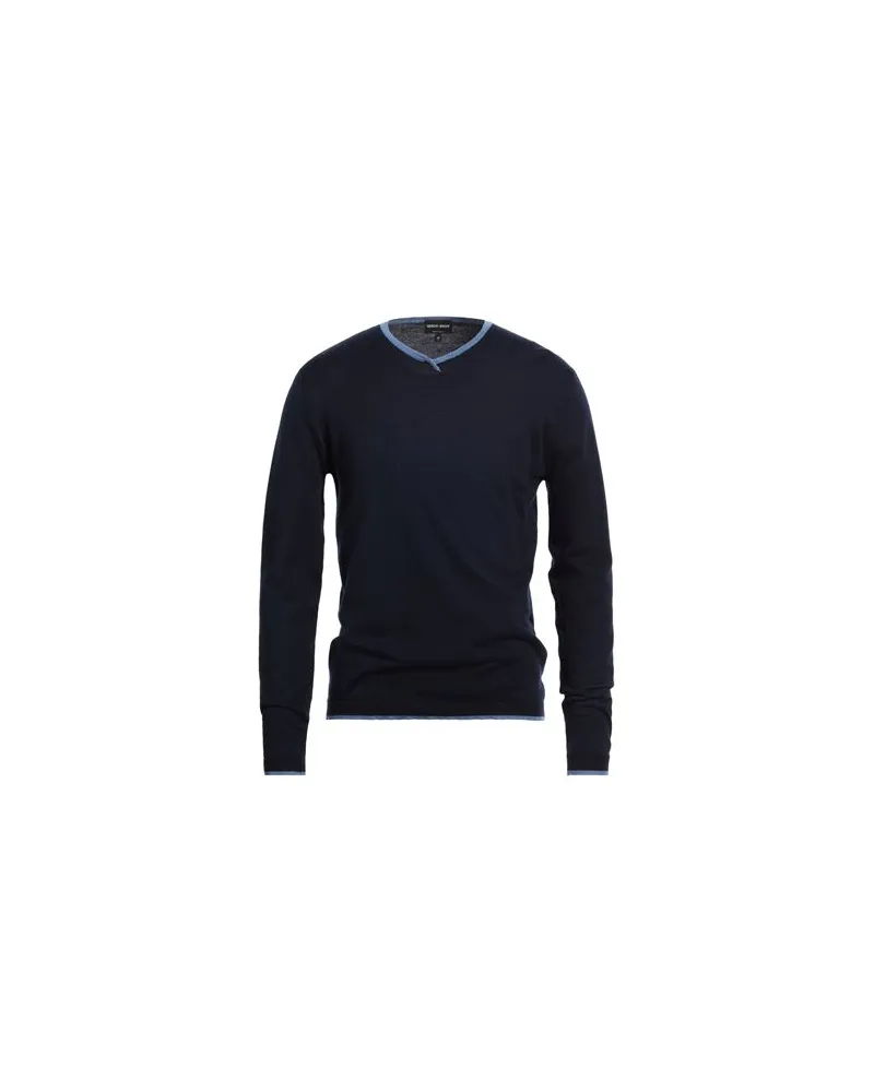 Giorgio Armani STRICKWAREN - Pulloverauf YOOX.COM Nachtblau