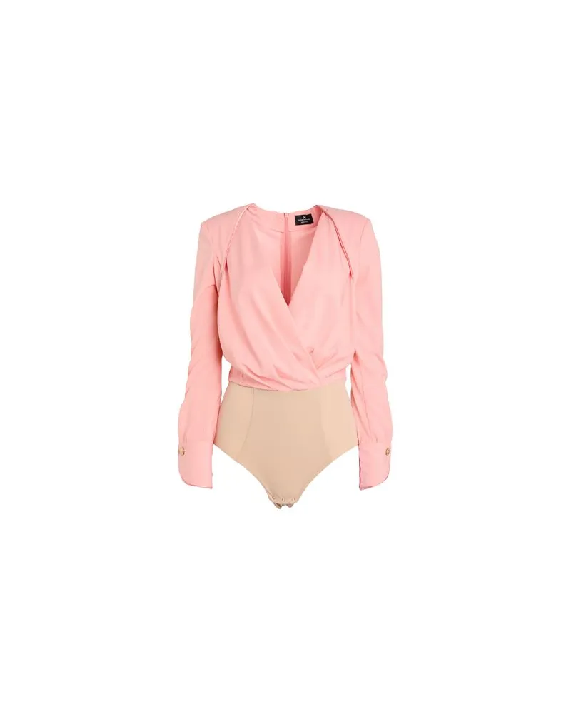 Elisabetta Franchi TOPS - Bodysuitsauf YOOX.COM Lachs