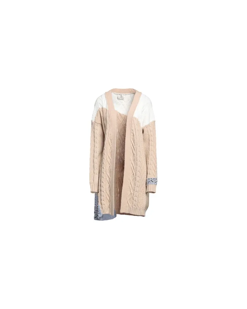 ALYSI STRICKWAREN - Strickjackenauf YOOX.COM Beige