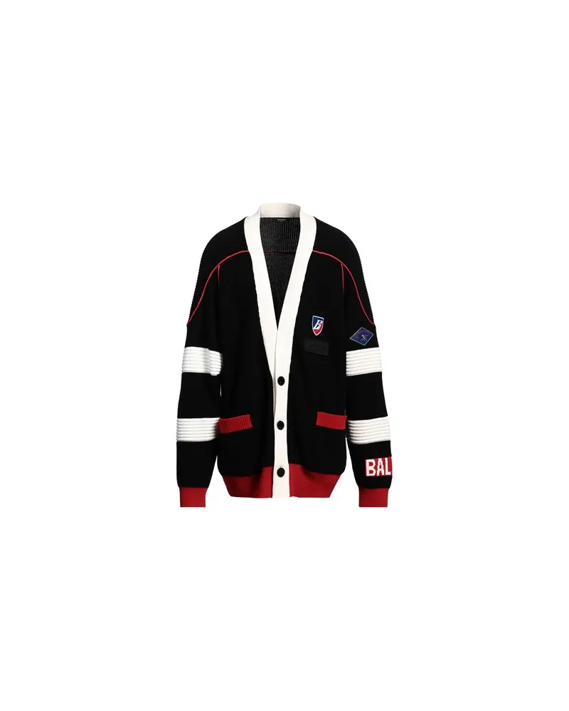 Balmain STRICKWAREN - Strickjackenauf YOOX.COM Schwarz
