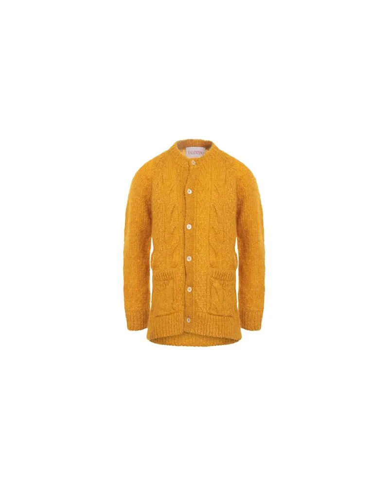Valentino Garavani STRICKWAREN - Strickjackenauf YOOX.COM Senf