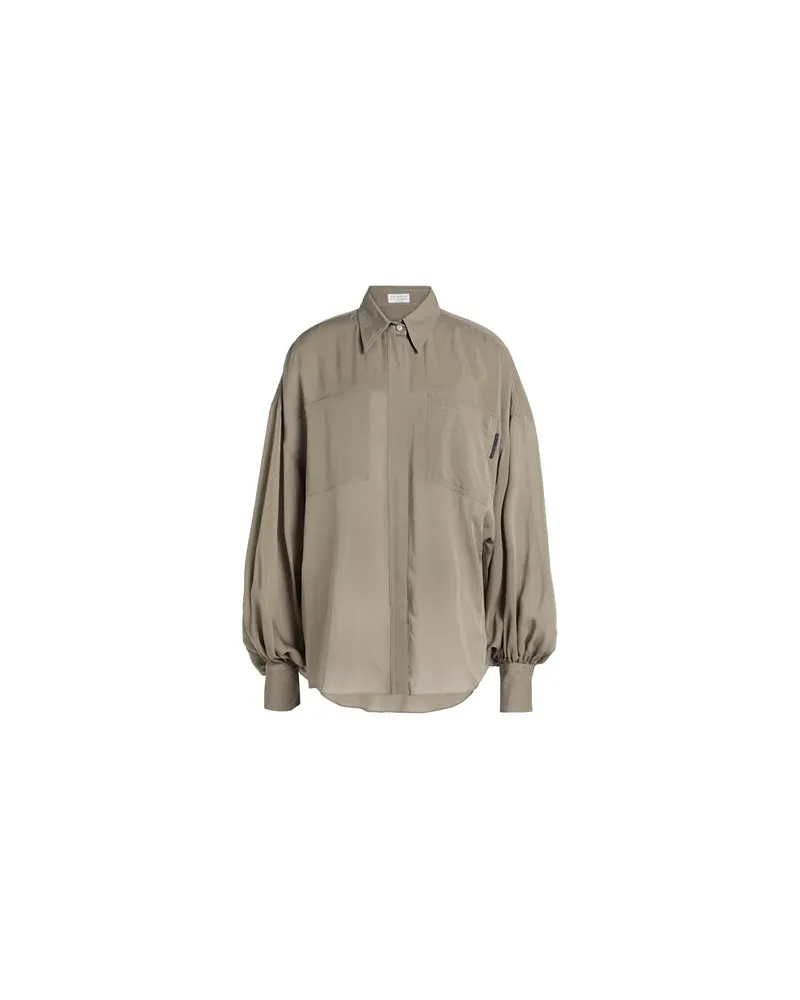 Brunello Cucinelli TOPS - Hemdenauf YOOX.COM Khaki