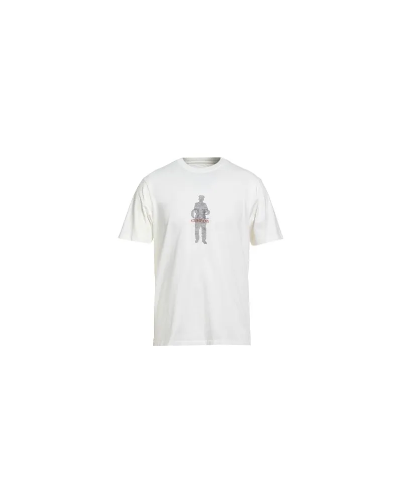 C.P. Company TOPS - T-shirtsauf YOOX.COM Cremeweiß