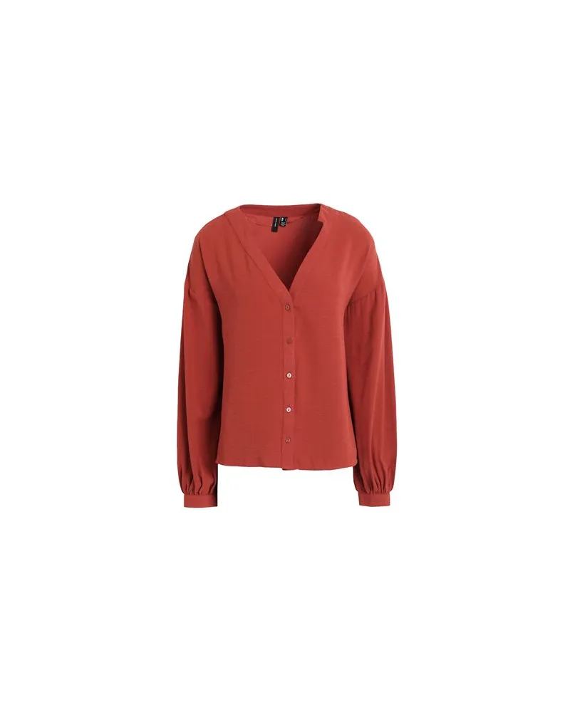 Vero Moda TOPS - Hemdenauf YOOX.COM Rostrot