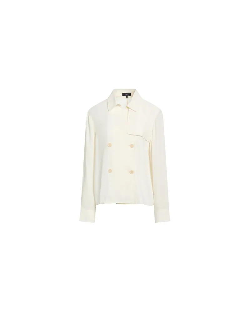 Theory TOPS - Hemdenauf YOOX.COM Cremeweiß