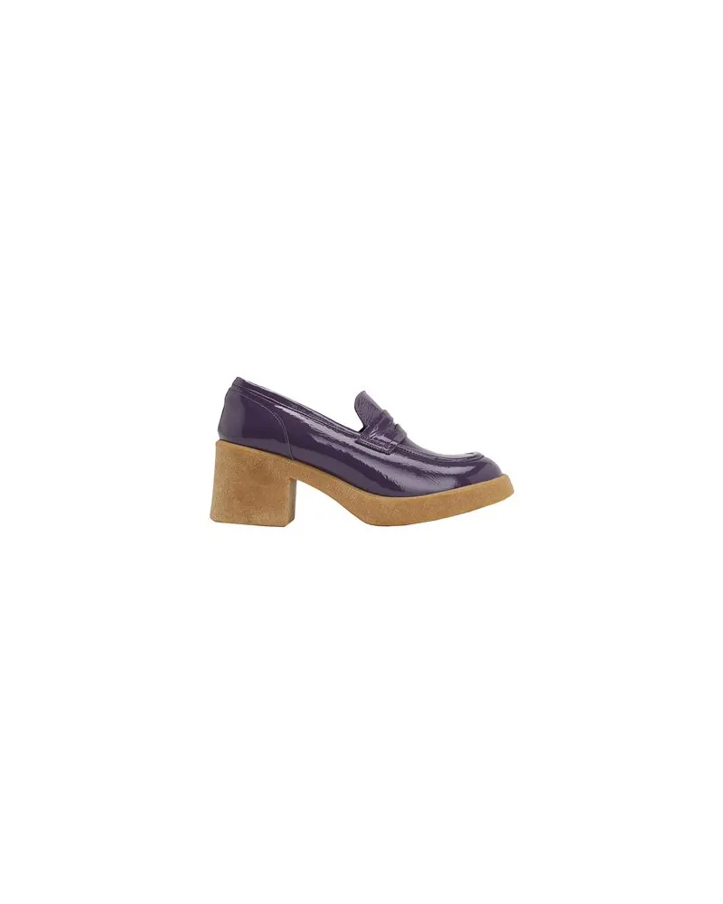8 by Yoox PATENT LEATHER PENNY LOAFER  - SCHUHE - Mokassinsauf YOOX.COM Violett