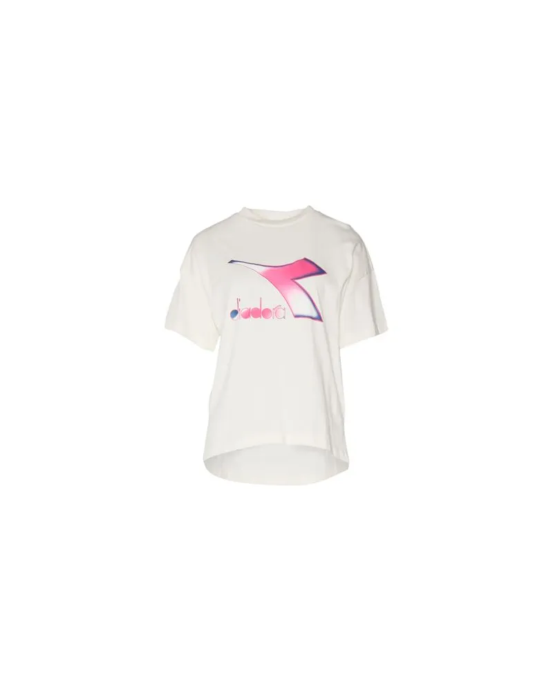 Diadora TOPS - T-shirtsauf YOOX.COM Cremeweiß