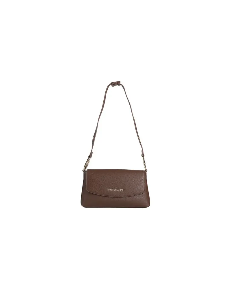 Moschino TASCHEN - Schultertaschenauf YOOX.COM Schokobraun