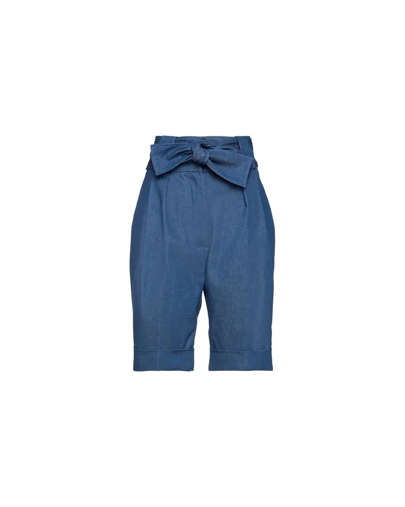 Sara Battaglia HOSEN & RÖCKE - Jeansshortsauf YOOX.COM Blau