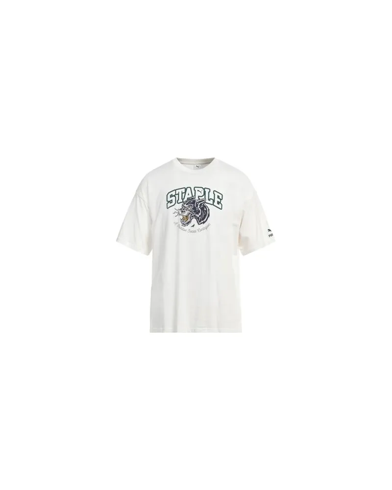 Puma TOPS - T-shirtsauf YOOX.COM Weiß