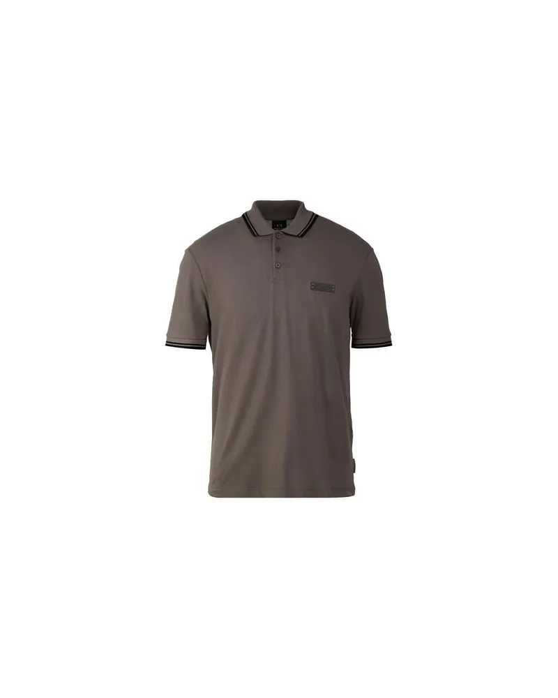Armani Exchange TOPS - Poloshirtsauf YOOX.COM Maulwurfsgrau