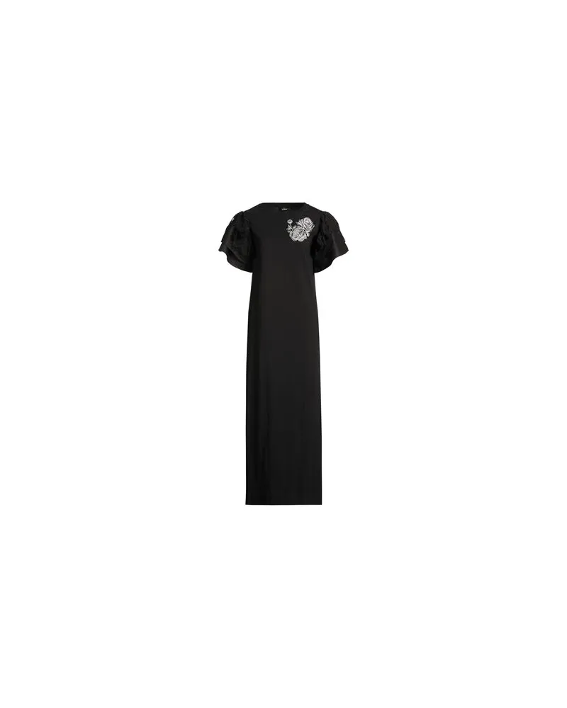 Actitude by Twinset KLEIDER - Maxi-Kleiderauf YOOX.COM Schwarz