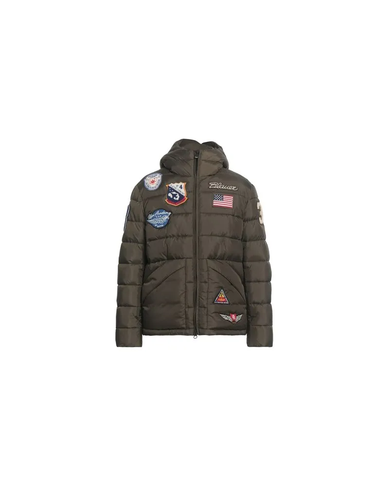 Blauer JACKEN & MÄNTEL - Pufferjacken & Daunenjackenauf YOOX.COM Militärgrün