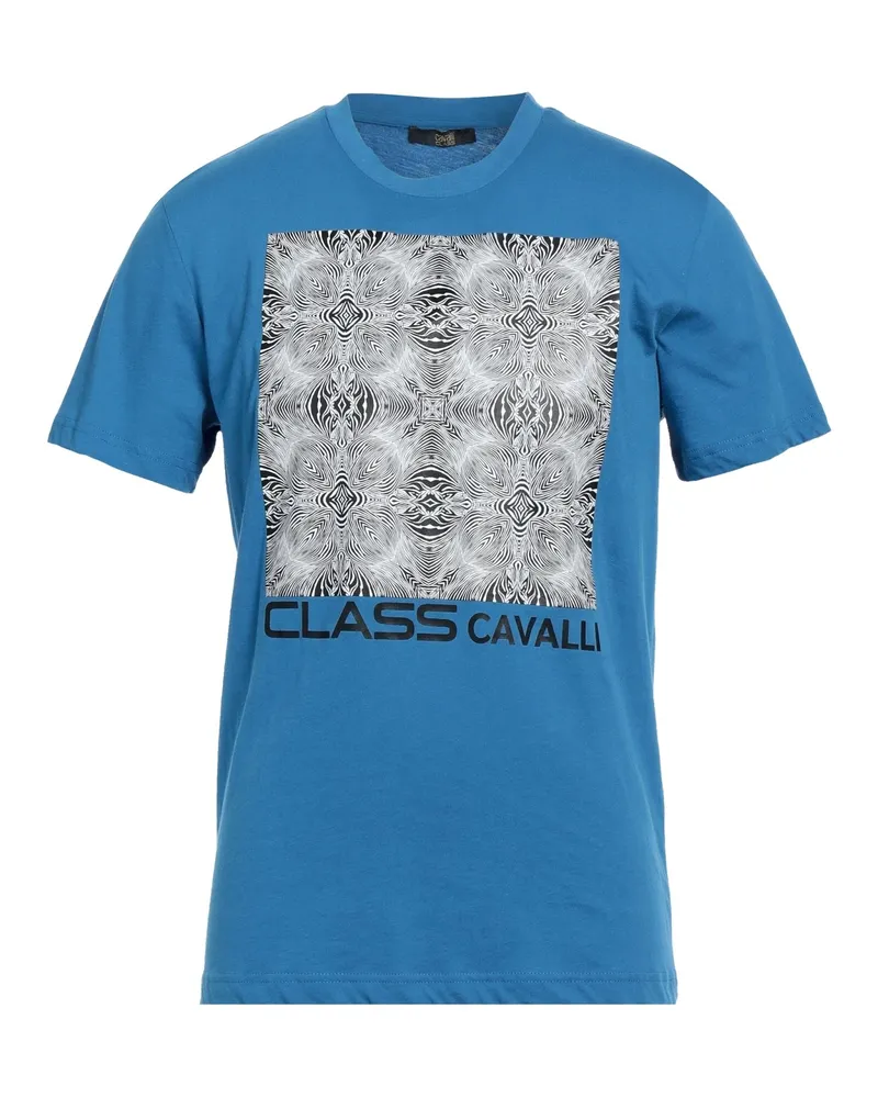 Roberto Cavalli T-shirts Azurblau