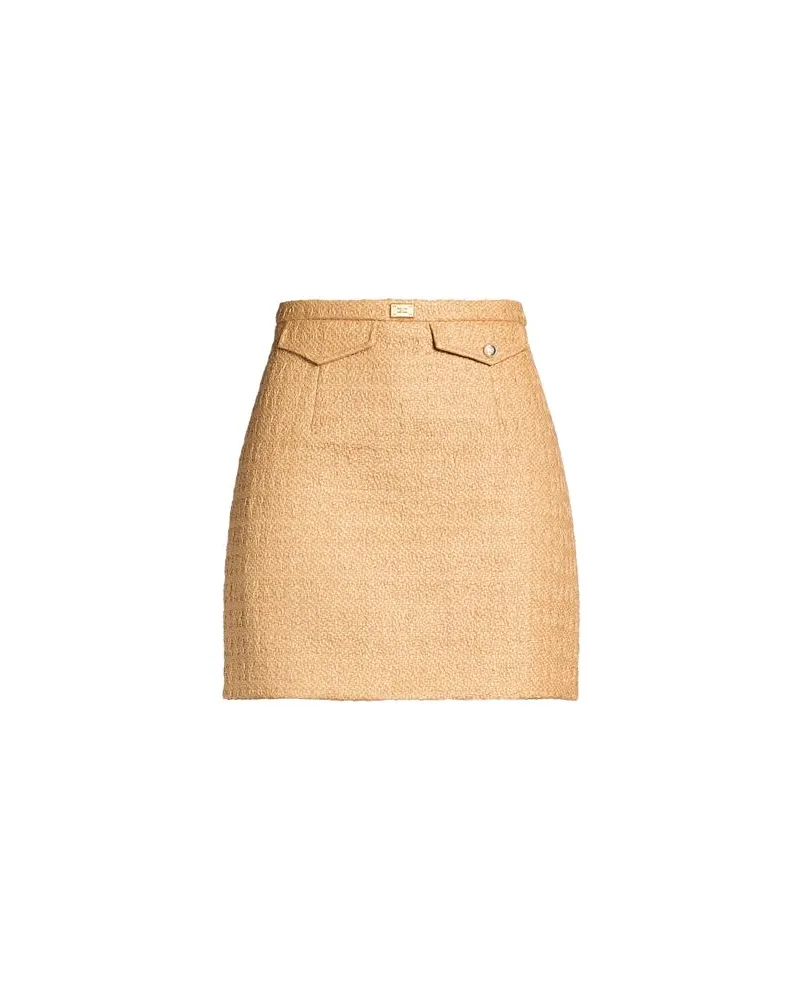 Elisabetta Franchi HOSEN & RÖCKE - Miniröckeauf YOOX.COM Kamel