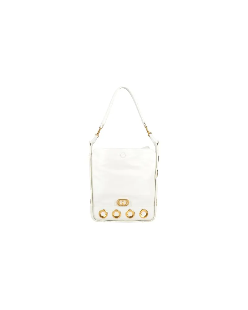 LA CARRIE TASCHEN - Schultertaschenauf YOOX.COM Cremeweiß
