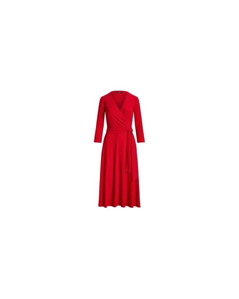 Ralph Lauren CARLYNA 3/4 SLEEVE DRESS  - KLEIDER - Midi-Kleiderauf YOOX.COM Rot