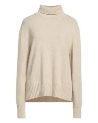 European Culture Rollkragenpullover Beige