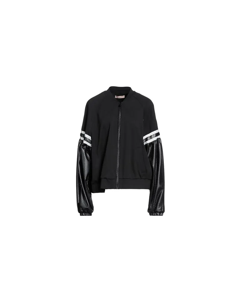 Twin-Set TOPS - Sweatshirtsauf YOOX.COM Schwarz