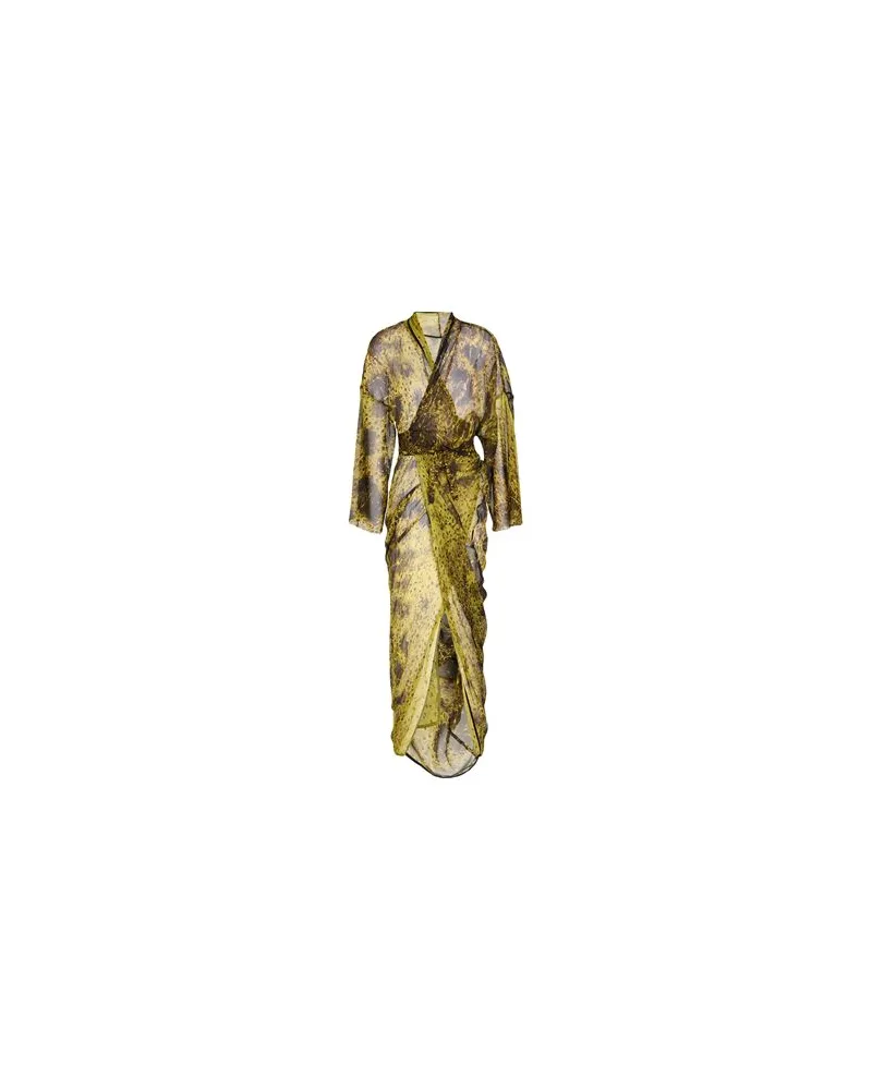 Rick Owens KLEIDER - Maxi-Kleiderauf YOOX.COM Limettengrün