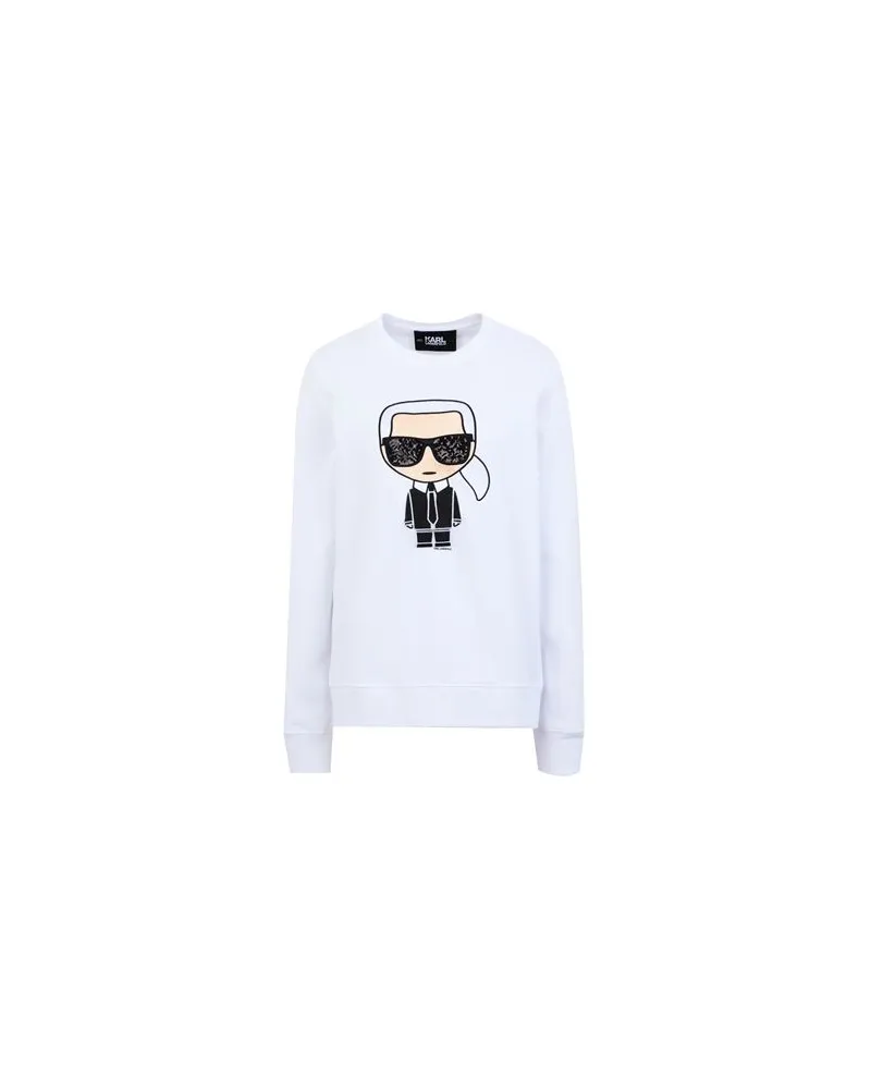 Karl Lagerfeld IKONIK KARL SWEATSHIRT  - TOPS - Sweatshirtsauf YOOX.COM Weiß