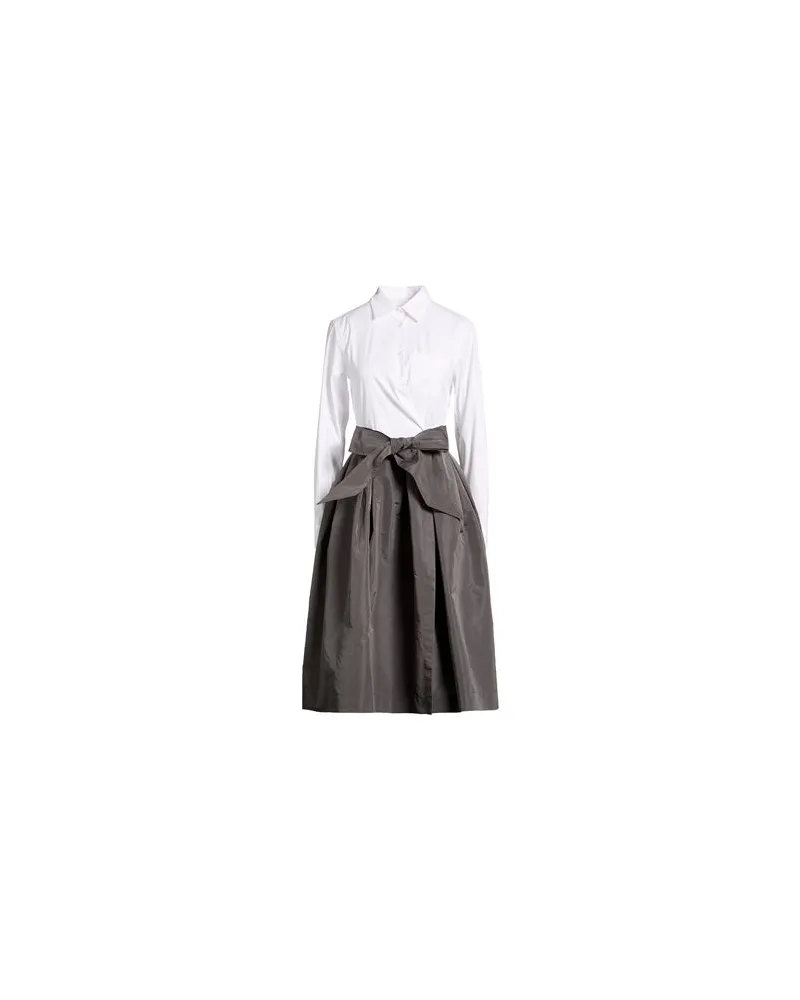 Sara Roka KLEIDER - Midi-Kleiderauf YOOX.COM Weiß