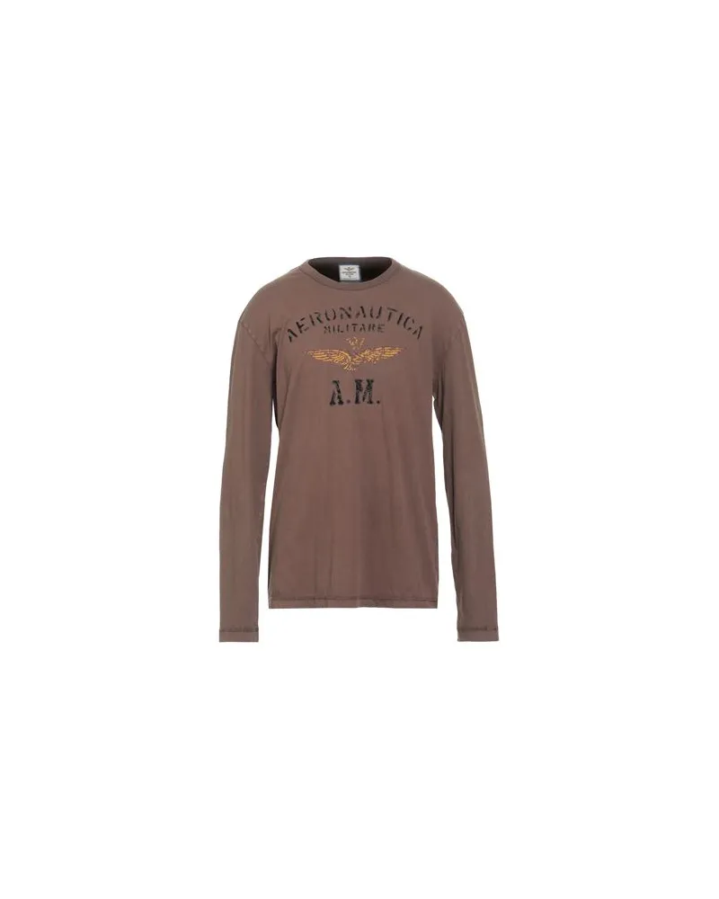 Aeronautica Militare TOPS - T-shirtsauf YOOX.COM Braun