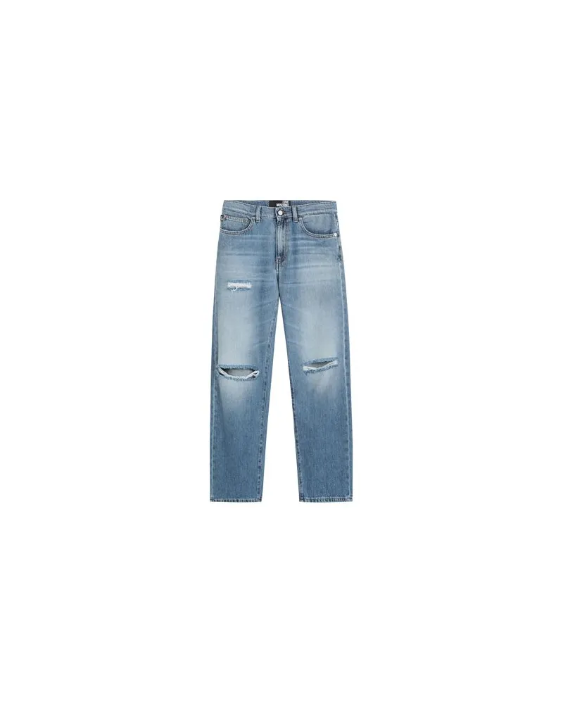 Moschino HOSEN & RÖCKE - Jeanshosenauf YOOX.COM Blau