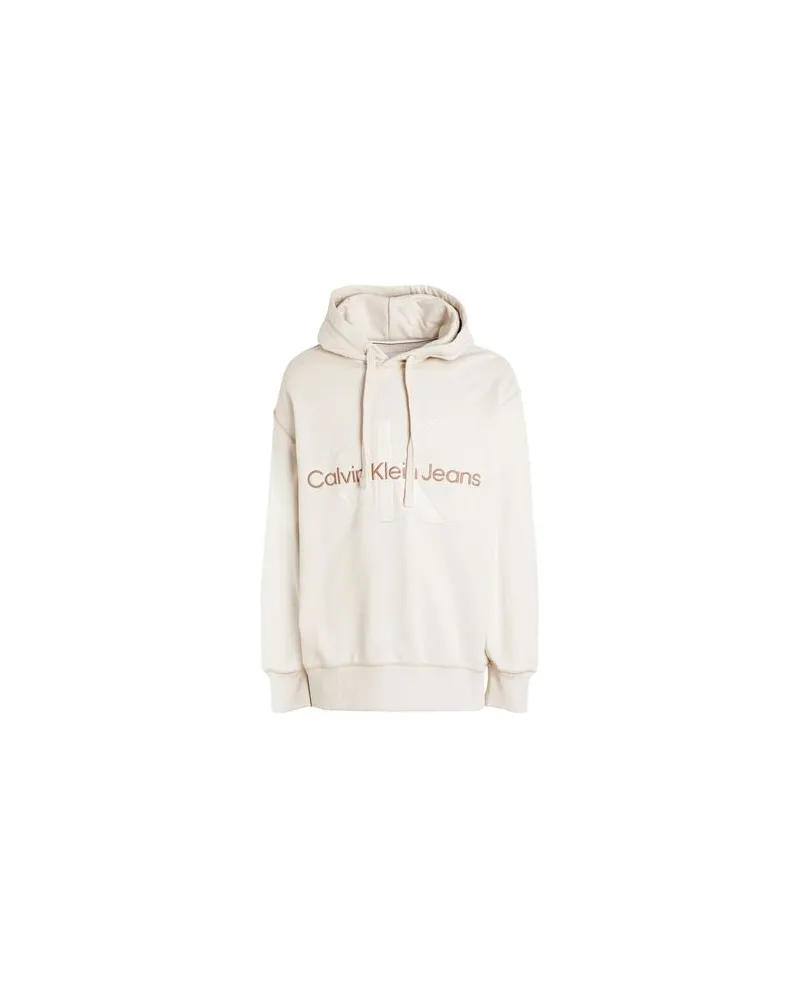 Calvin Klein TOPS - Sweatshirtsauf YOOX.COM Elfenbein