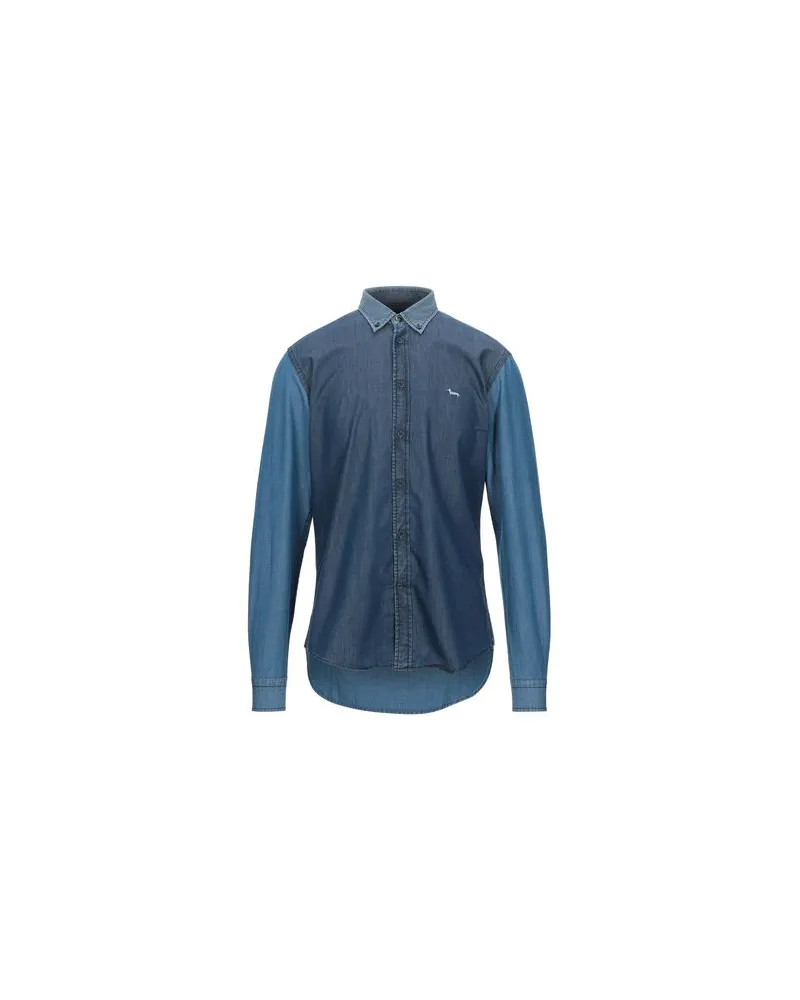 Harmont & Blaine TOPS - Jeanshemdenauf YOOX.COM Blau