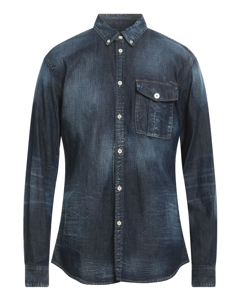 Dsquared2 Jeanshemd Blau