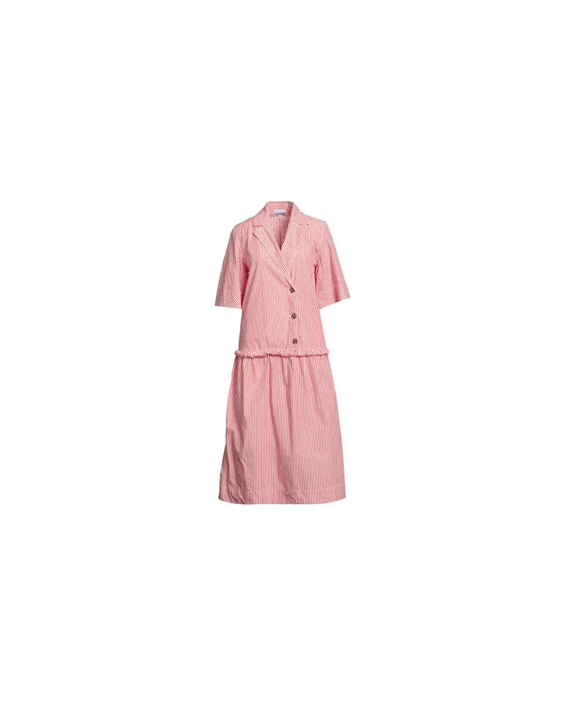 Ganni KLEIDER - Midi-Kleiderauf YOOX.COM Rot