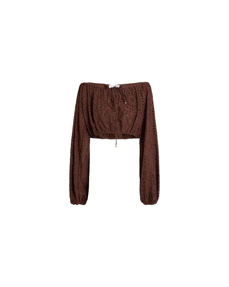 Weili Zheng TOPS - Topsauf YOOX.COM Schokobraun