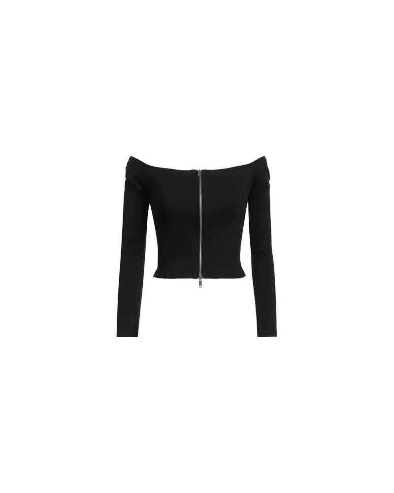 Pieces STRICKWAREN - Strickjackenauf YOOX.COM Schwarz