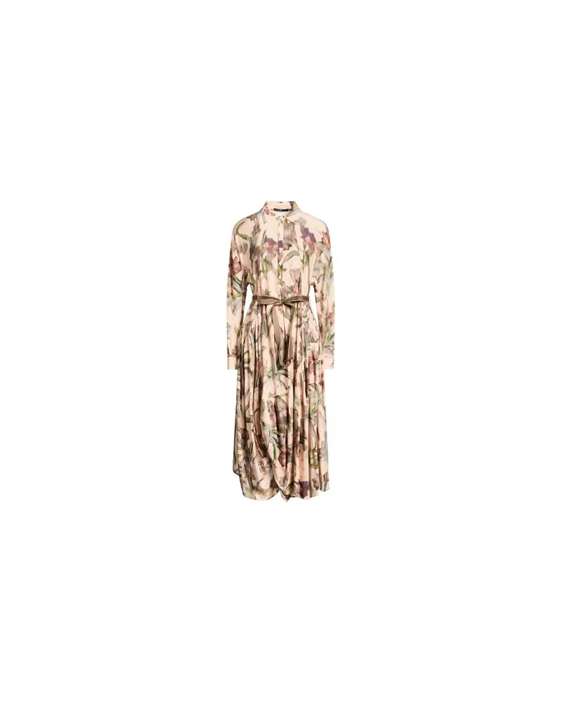HIGH USE  - KLEIDER - Midi-Kleiderauf YOOX.COM Beige
