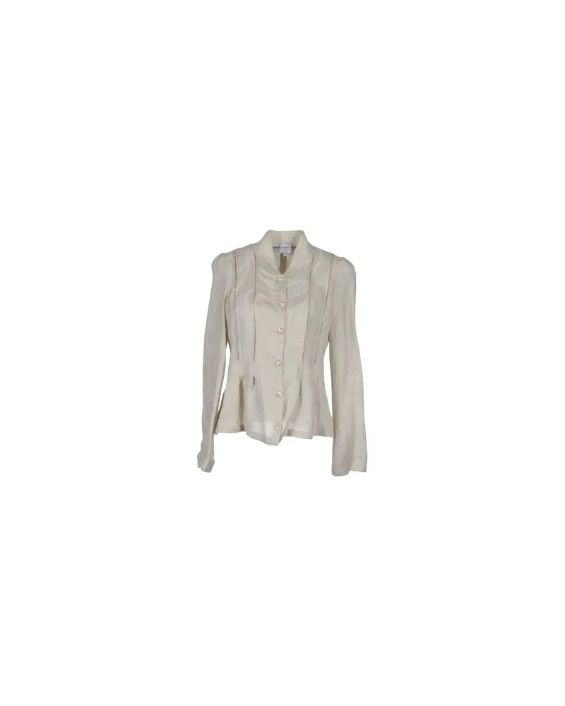 Armani Collezioni HEMDEN - Langarmhemdenauf YOOX.COM Beige