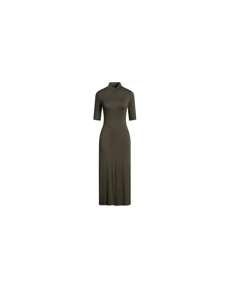 Majestic KLEIDER - Midi-Kleiderauf YOOX.COM Militärgrün