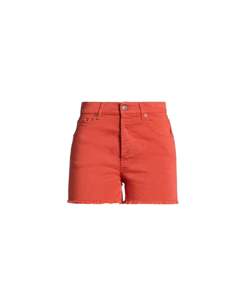 Dondup HOSEN & RÖCKE - Jeansshortsauf YOOX.COM Rostrot