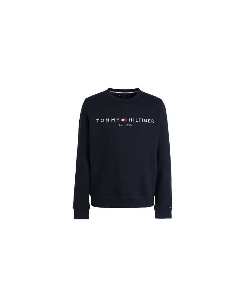 Tommy Hilfiger TOMMY LOGO SWEATSHIRT  - TOPS - Sweatshirtsauf YOOX.COM Nachtblau