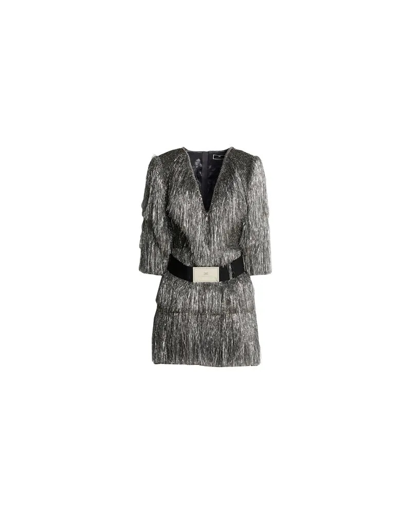 Elisabetta Franchi KLEIDER - Mini-Kleiderauf YOOX.COM Silber