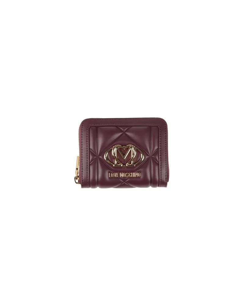 Moschino Kleinlederwaren - Brieftaschenauf YOOX.COM Pflaume