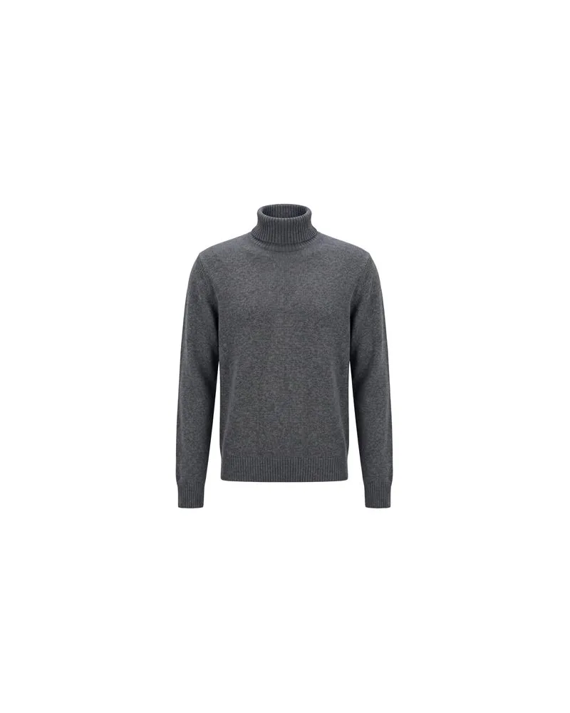 Officine Generale STRICKWAREN - Rollkragenpulloverauf YOOX.COM Braungrau