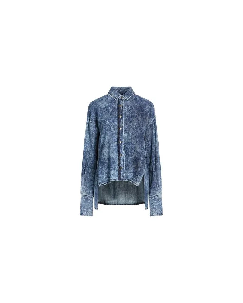 Just Cavalli TOPS - Hemdenauf YOOX.COM Blau