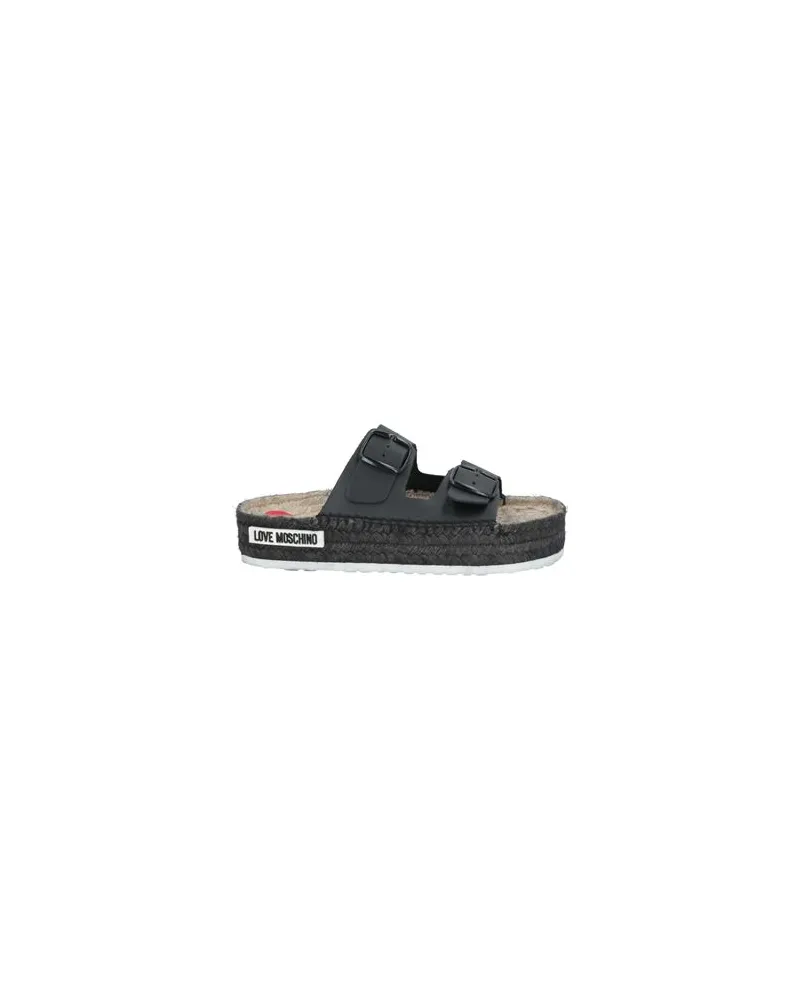 Moschino SCHUHE - Espadrillesauf YOOX.COM Schwarz