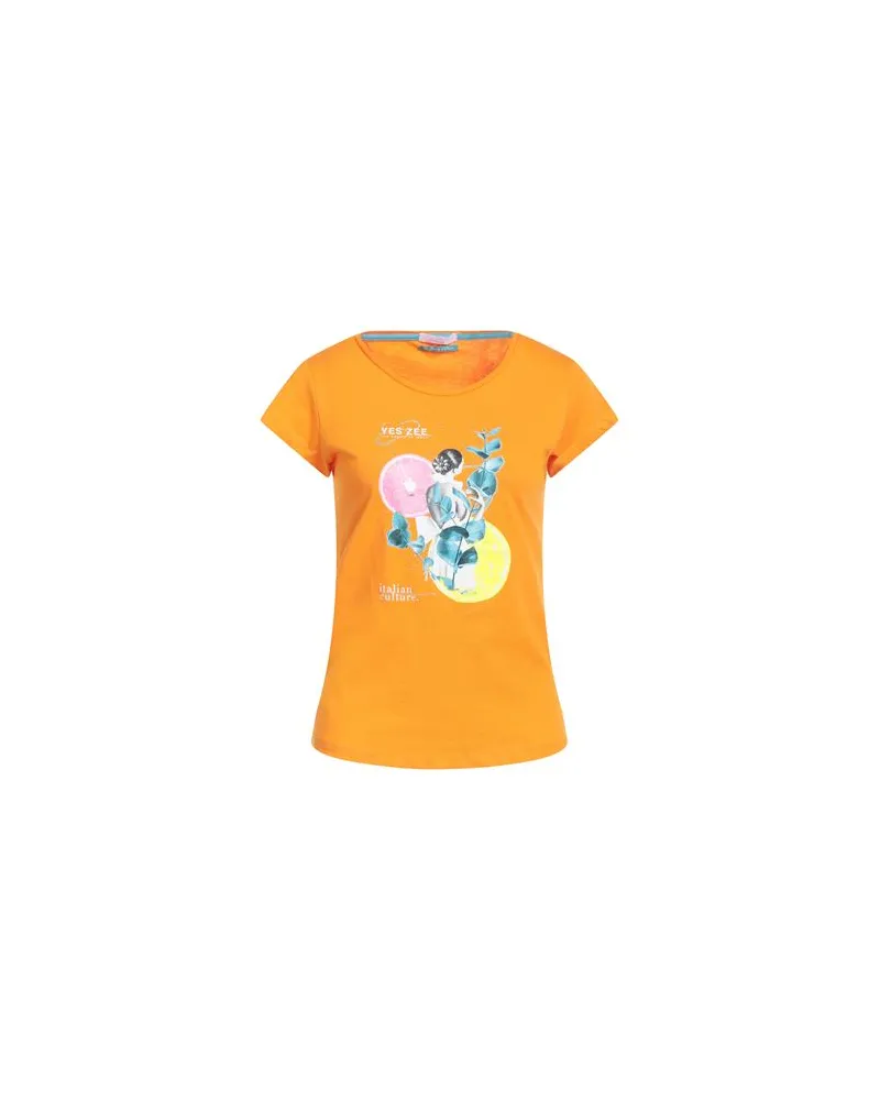 YES ZEE by Essenza TOPS - T-shirtsauf YOOX.COM Orange