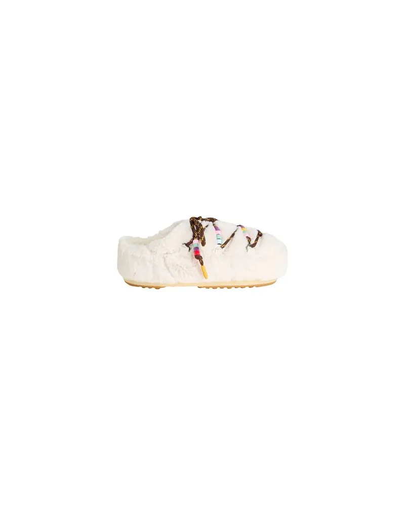 Moon Boot MB MULE FAUX FUR BEADS  - SCHUHE - Mules & Clogsauf YOOX.COM Elfenbein