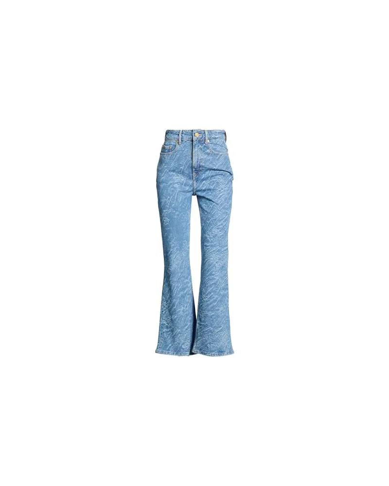 Ganni HOSEN & RÖCKE - Jeanshosenauf YOOX.COM Blau