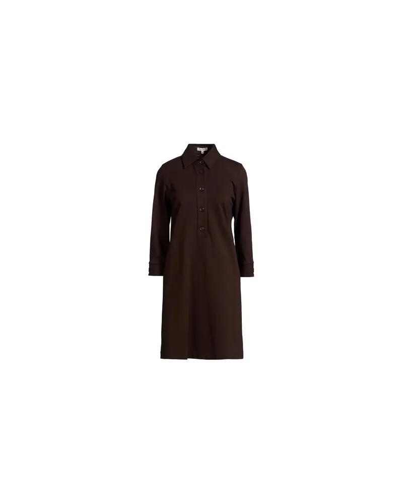 Camicettasnob KLEIDER - Mini-Kleiderauf YOOX.COM Dunkelbraun