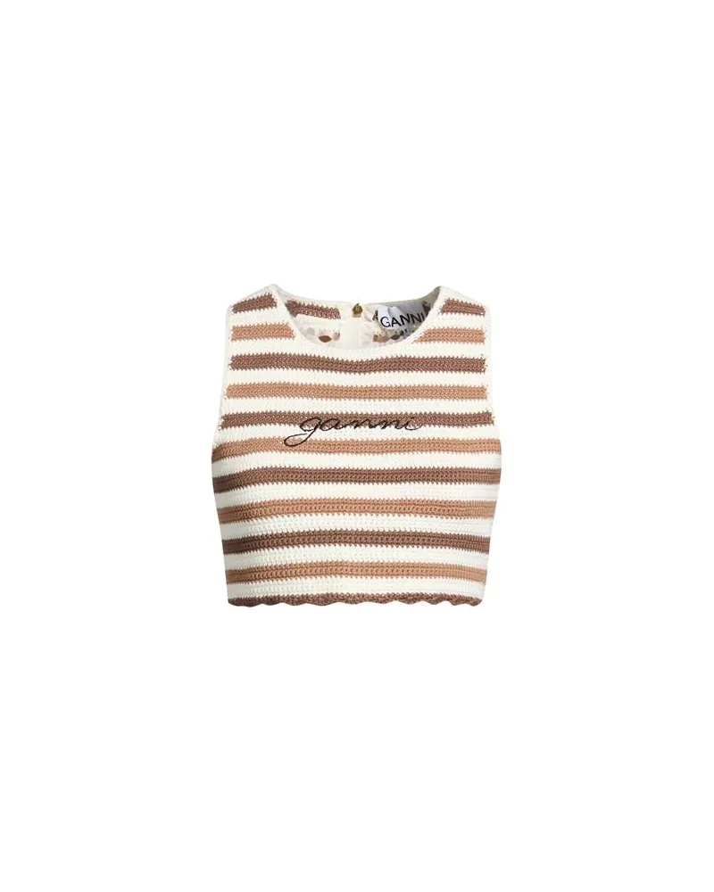 Ganni TOPS - Topsauf YOOX.COM Elfenbein