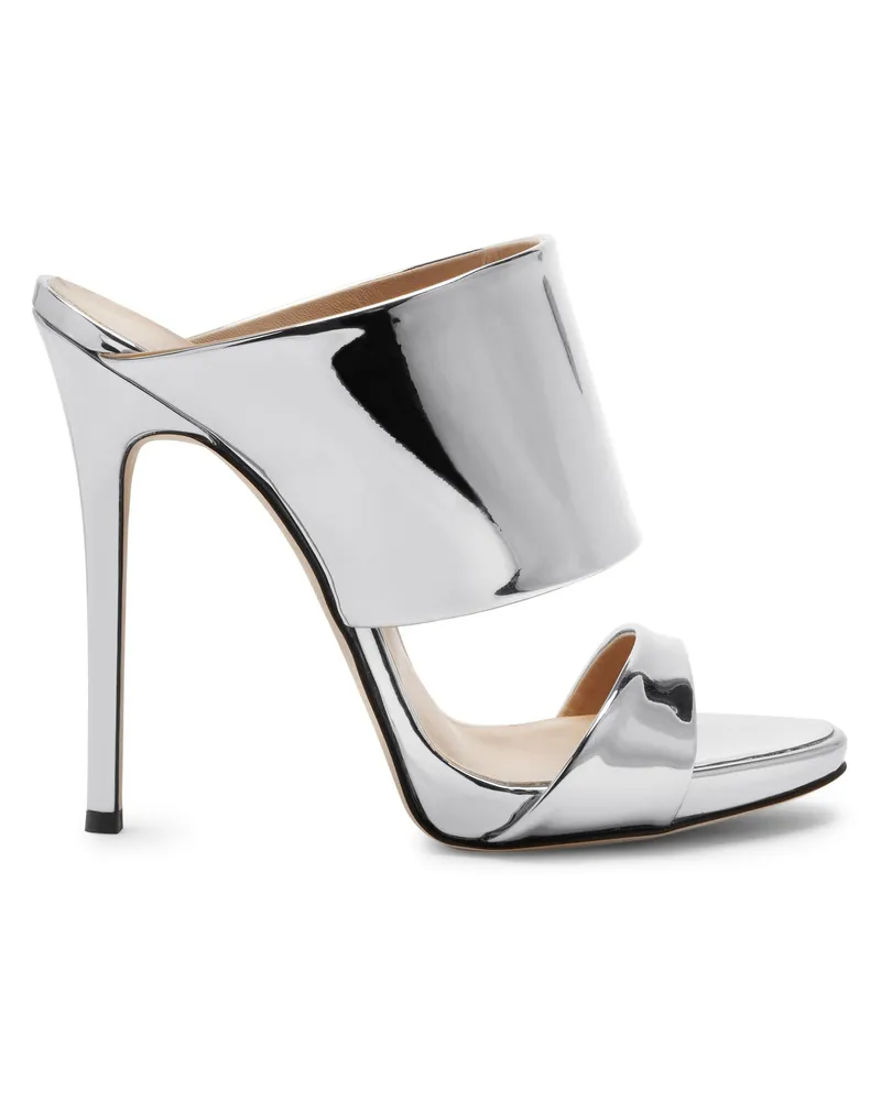 Giuseppe Zanotti Sandale Silber